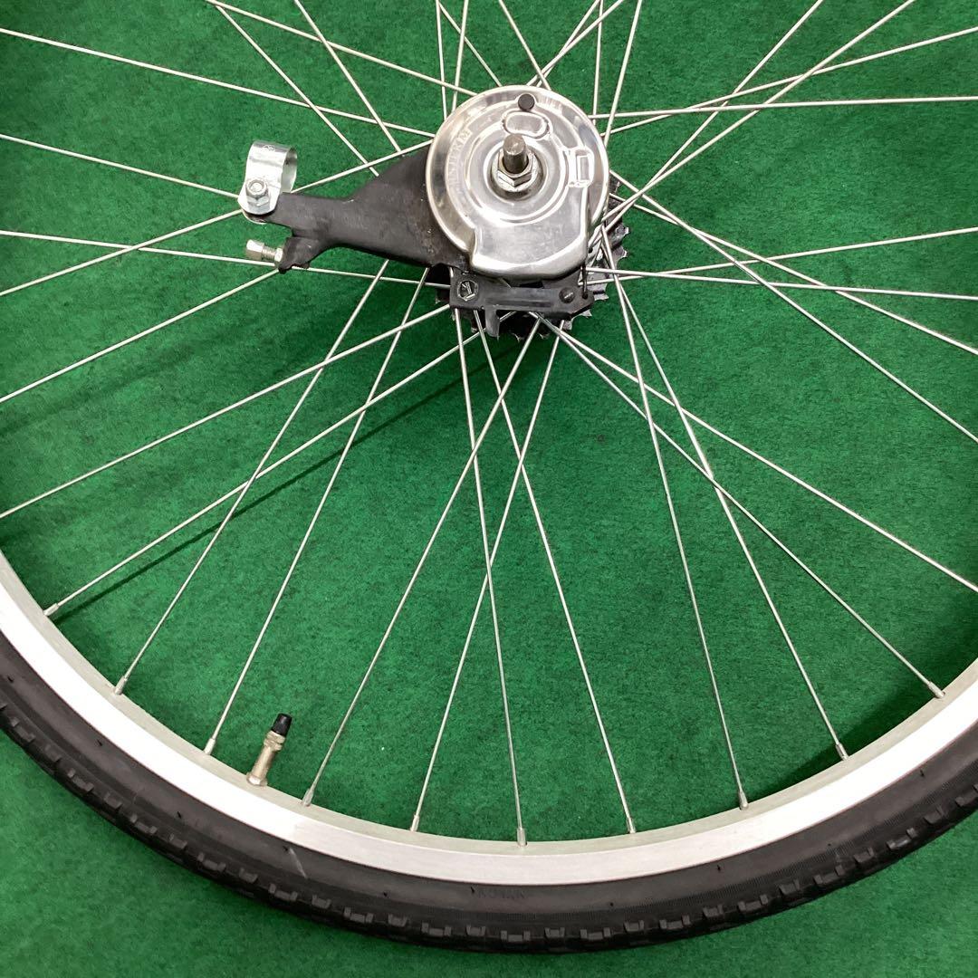 後ホイール　700x42c　外装６段　リア　ON　タイヤ付　ローラーブレーキ付