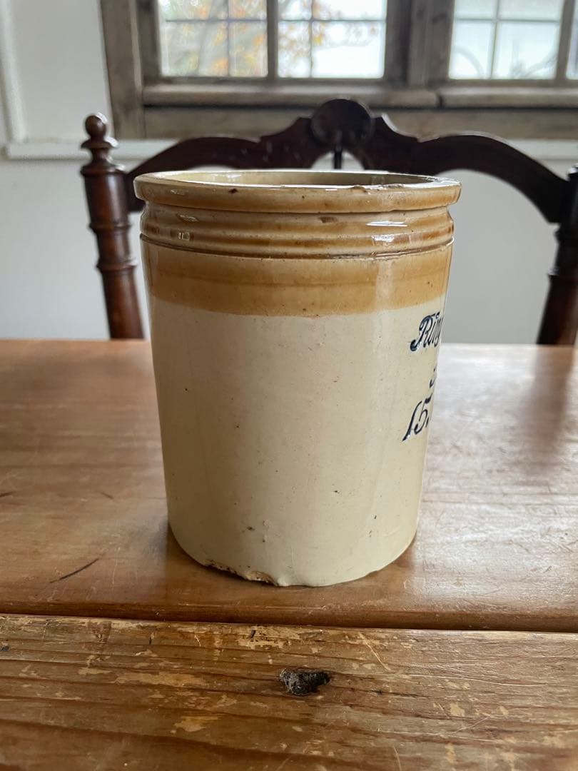 レア　イギリスアンティーク　古いマーマレードジャー