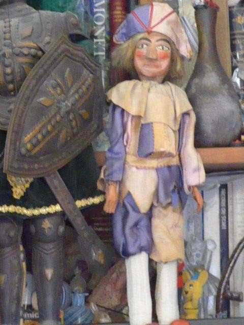 本格的な操り人形です。ドンキホーテと道化師。ヴィンテージです