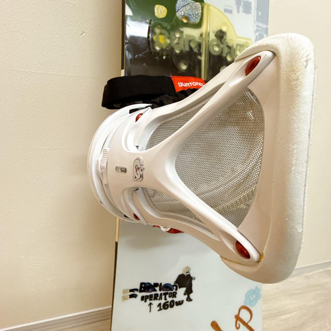 【良品　BURTON】OPRETAOR W160 160cm スノーボードセット