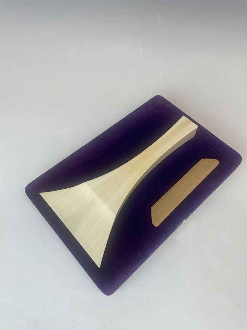 開き12.7cm 重量222g　天然素材　三味線　撥　ばち　ケース付き