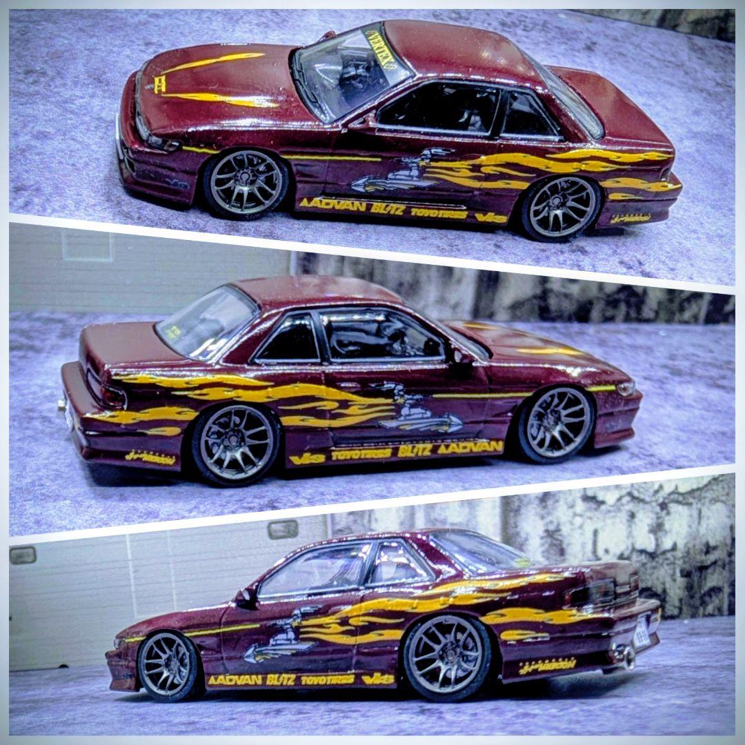 ターマックワークス 1/64 VERTEX 日産 シルビア S13 レティ仕様