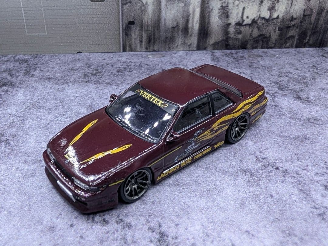ターマックワークス 1/64 VERTEX 日産 シルビア S13 レティ仕様