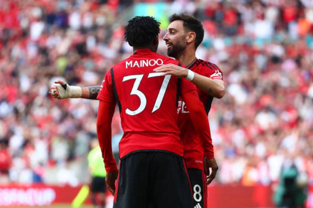 マンチェスターユナイテッド　ユニフォーム　メイヌー　FAカップ　23/24（H）