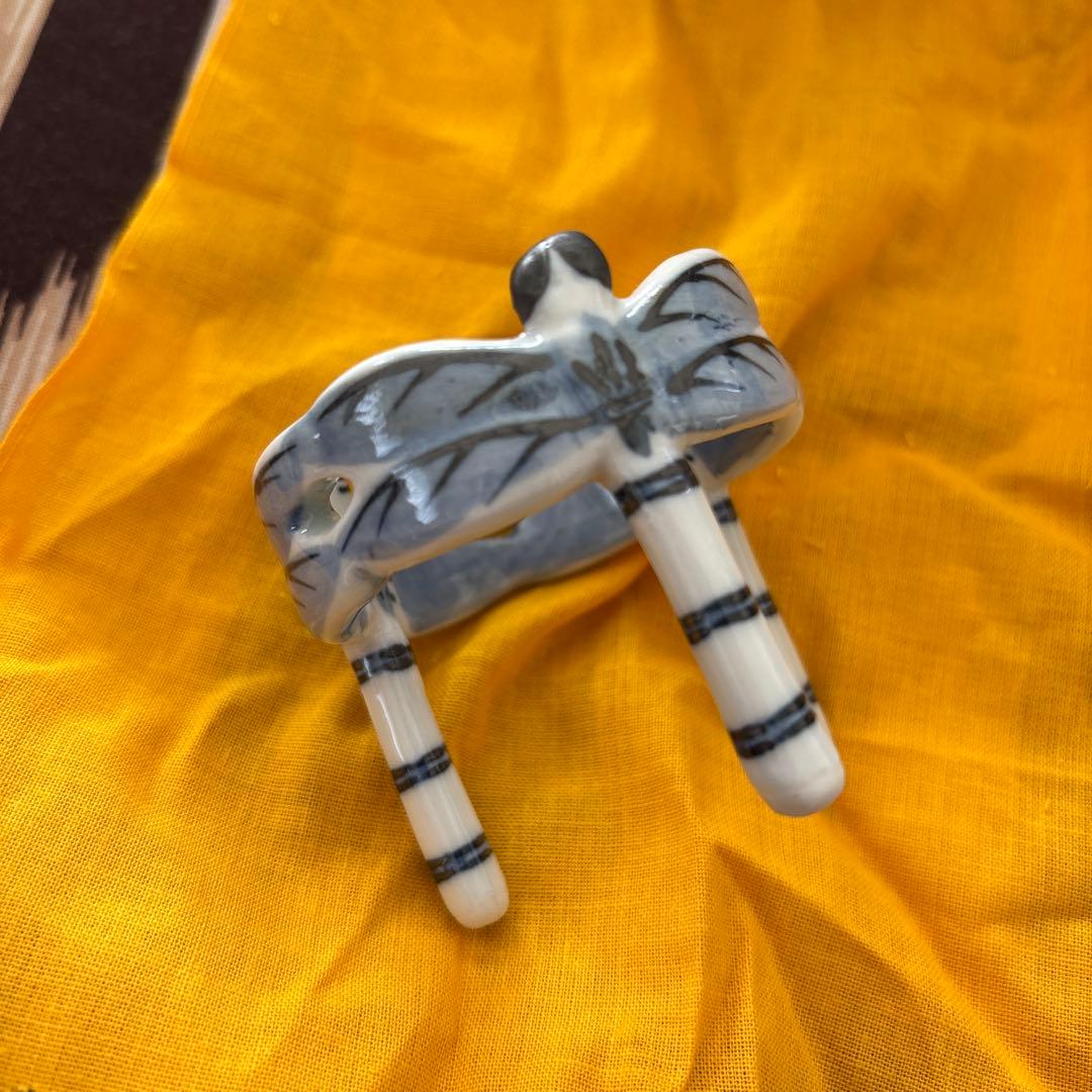 西山焼　蜻蛉　蓋置