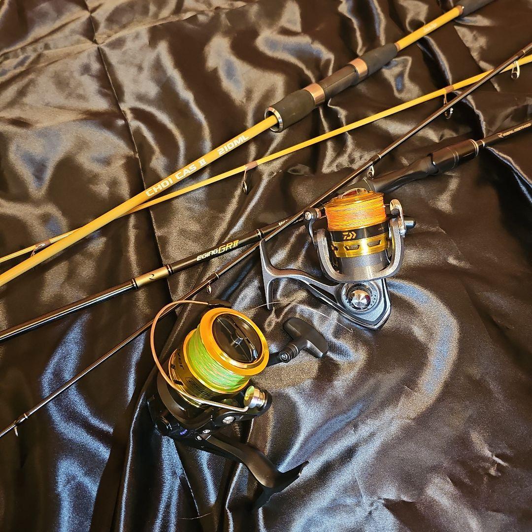 激アツ！初心者必見！エギングロッド　リール【新品】　peライン【新品】2セット