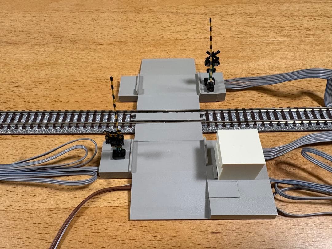 TOMIX 5555 Nゲージ TCS自動踏切セット センサーレール付き 美品