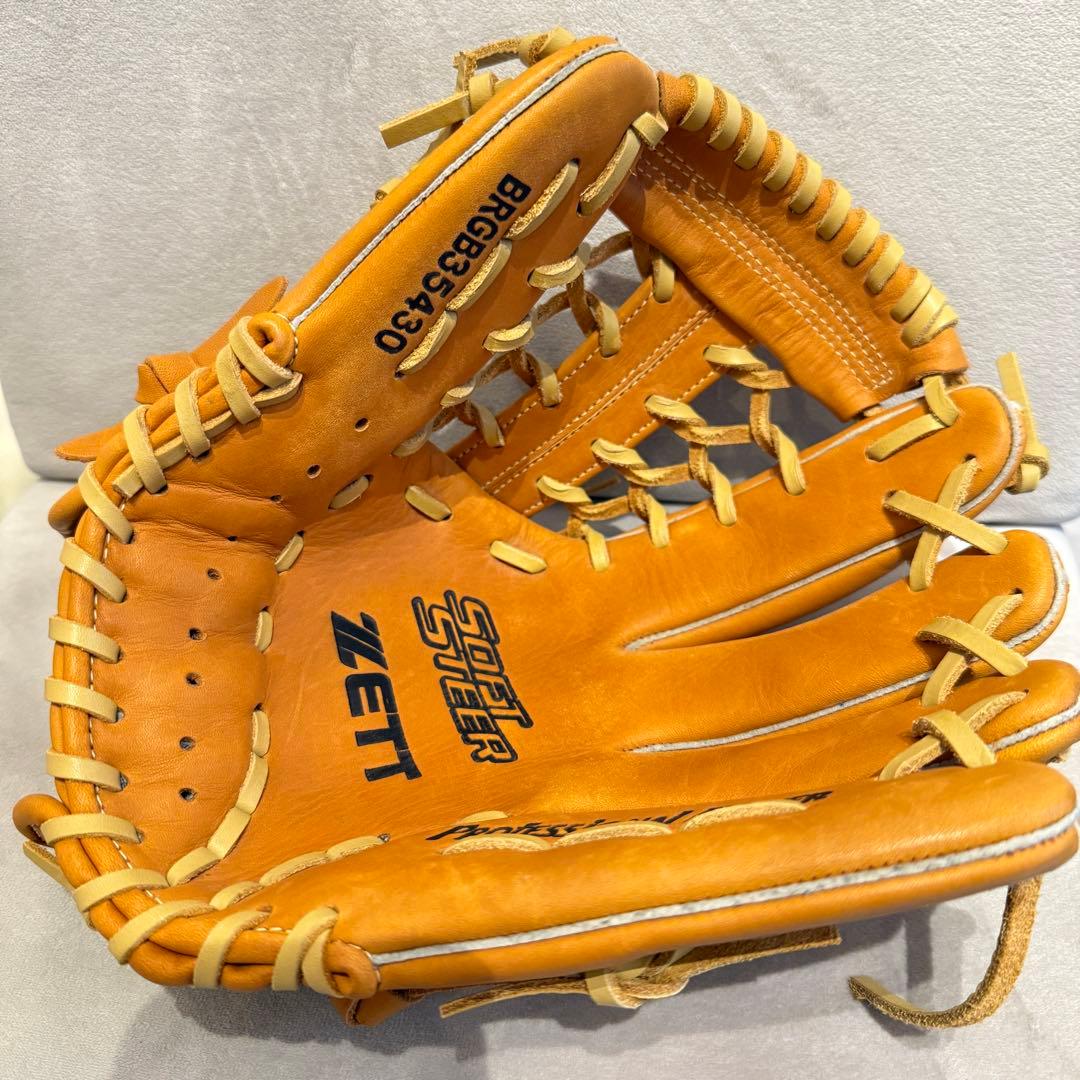 ZETT 軟式グローブ BRGB53430 オークブラウン　ソフトステア