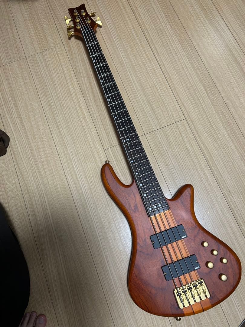 SCHECTER 5弦ベースstiletto studio5＋ソフトケース付き