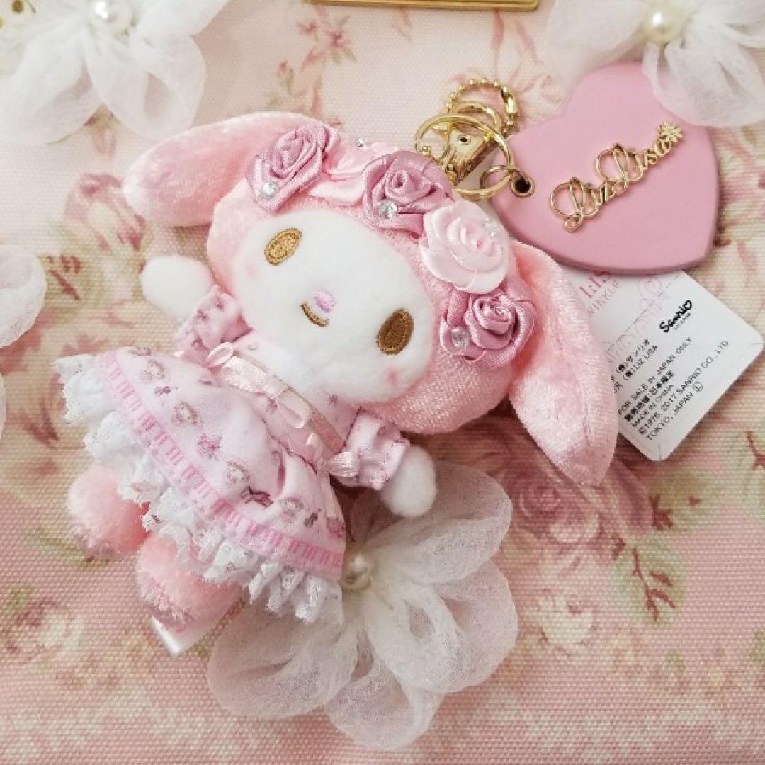 ♥︎ リズメロ マイメロディ ぬいぐるみ キーホルダー ♥︎
