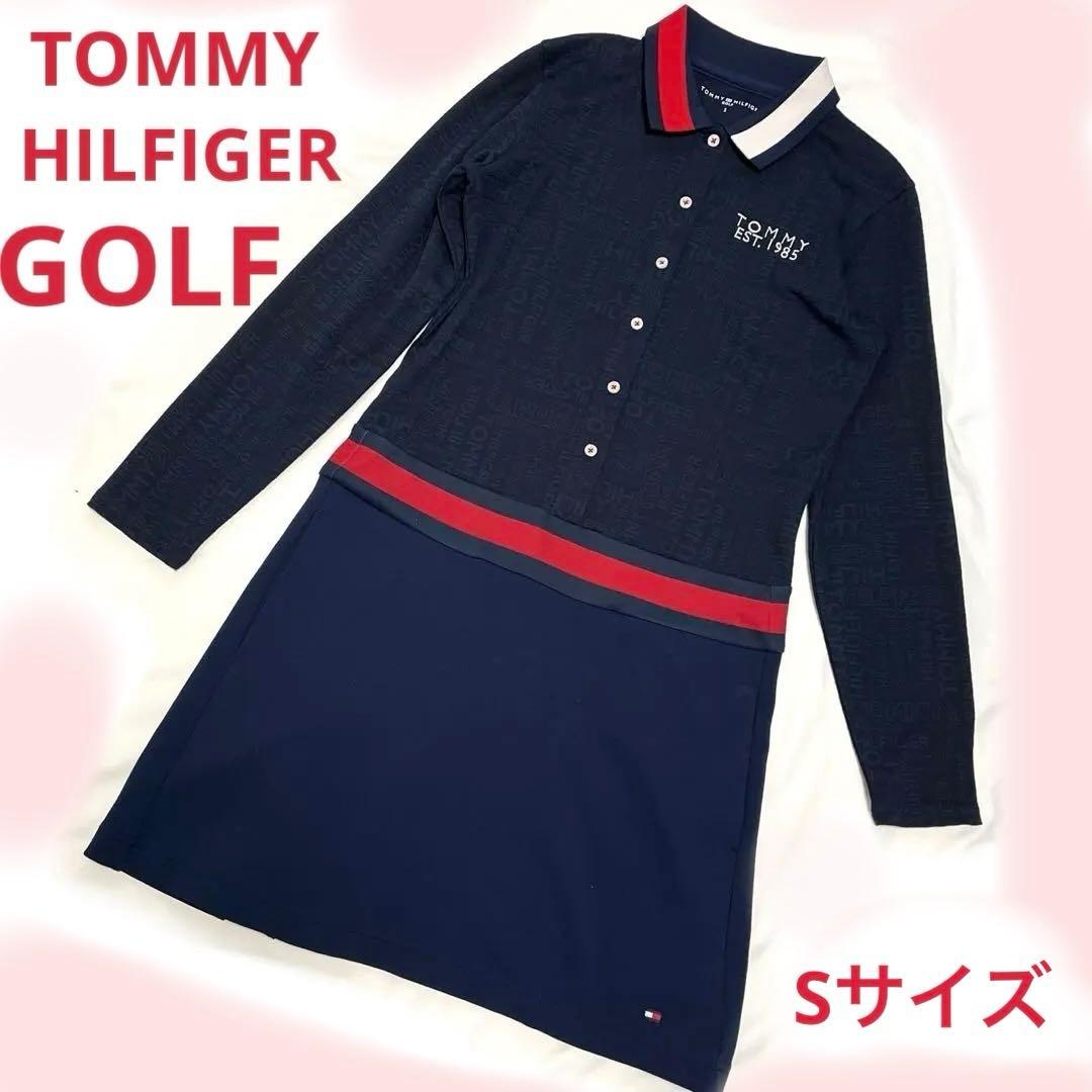 定価2万【トミーヒルフィガーゴルフ 】ゴルフウェア ワンピース ロゴ　長袖