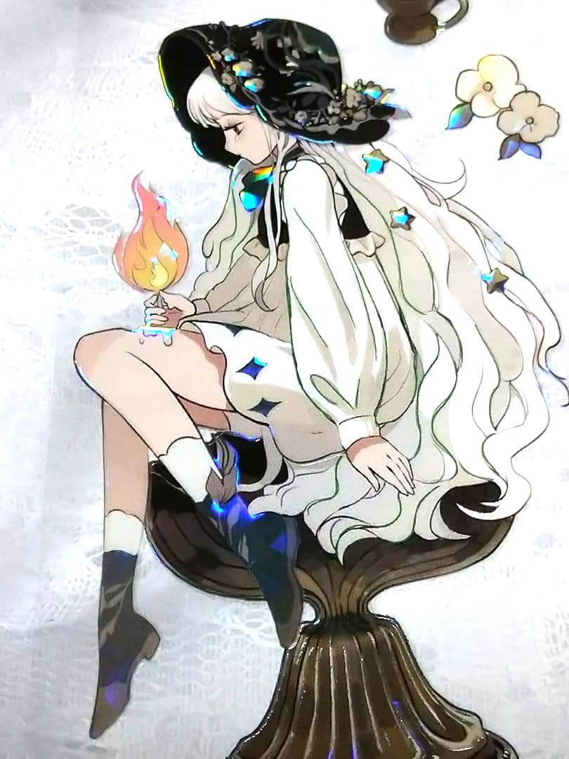 ✩再販✩J780＃白烛萤火(贝壳光)e厘米切り売り海外人物マステ女の子