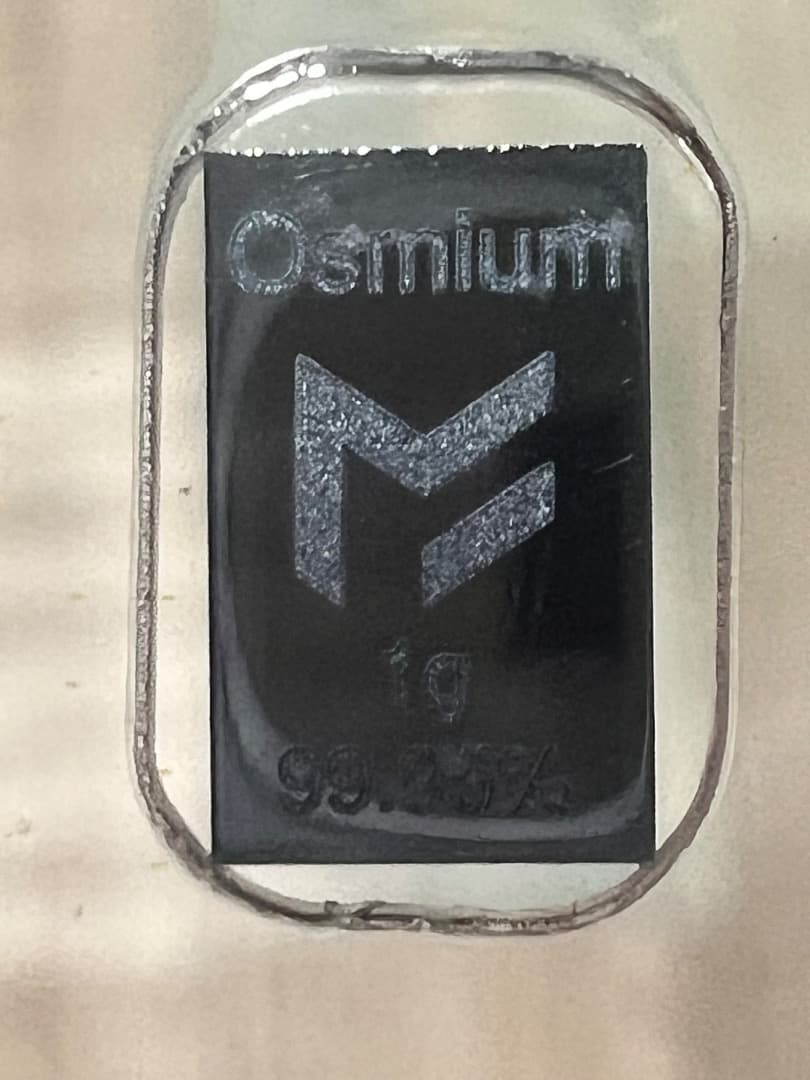 43/66 原子番号76 Os オスミウム 1g 99.95% Osmium