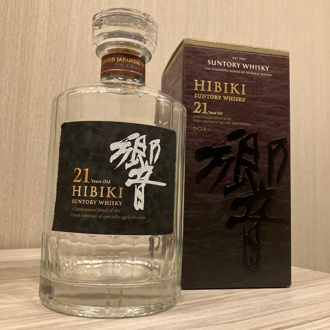 Hibiki 21年 ブレンデッドウイスキー 700ml 空瓶、空箱
