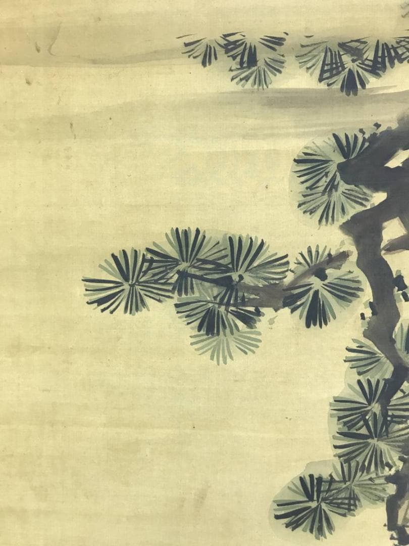 【模写】英一蝶/太公望図/人物図/掛軸/名家伝来/AD-300