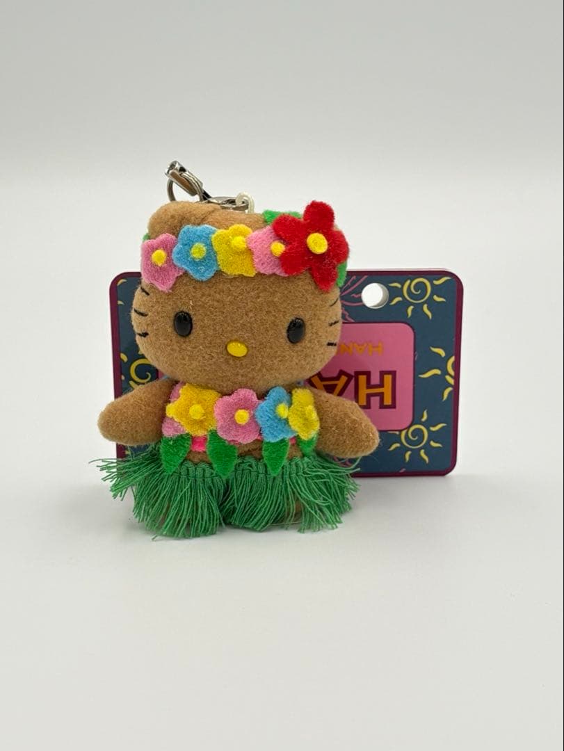 2004 サンリオ　ハワイ限定　日焼け　フラダンス　キティ　ストラップ