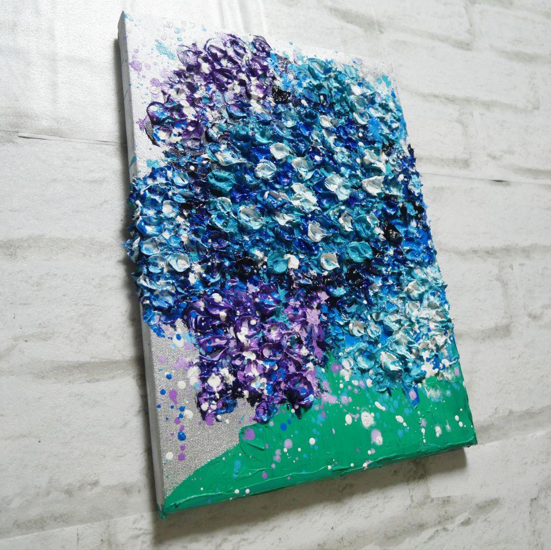 油絵 油彩 油彩画 絵 絵画 【梅雨の花】