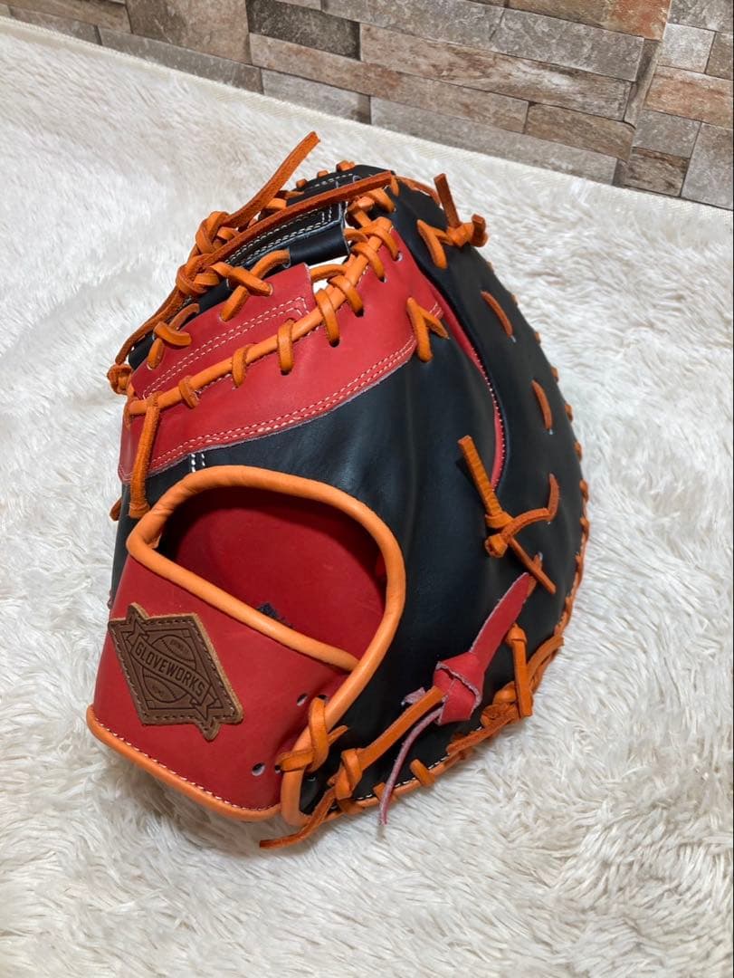 美品　GLOVE WORKS キャッチャーミット 野球　左利き
