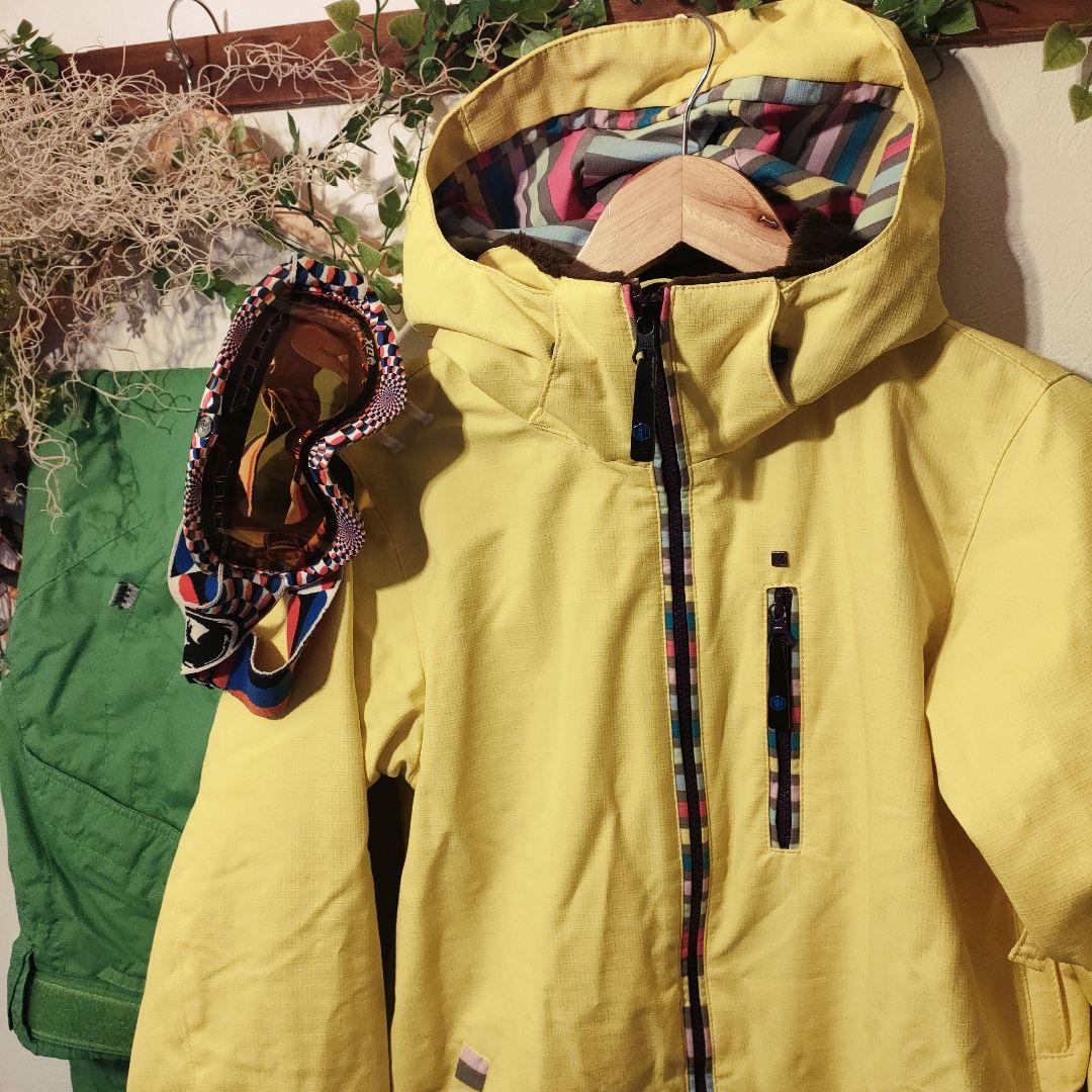 イエローとグリーンが可愛らしい！スキースノーボードに！ヘリーハンセン コールマン