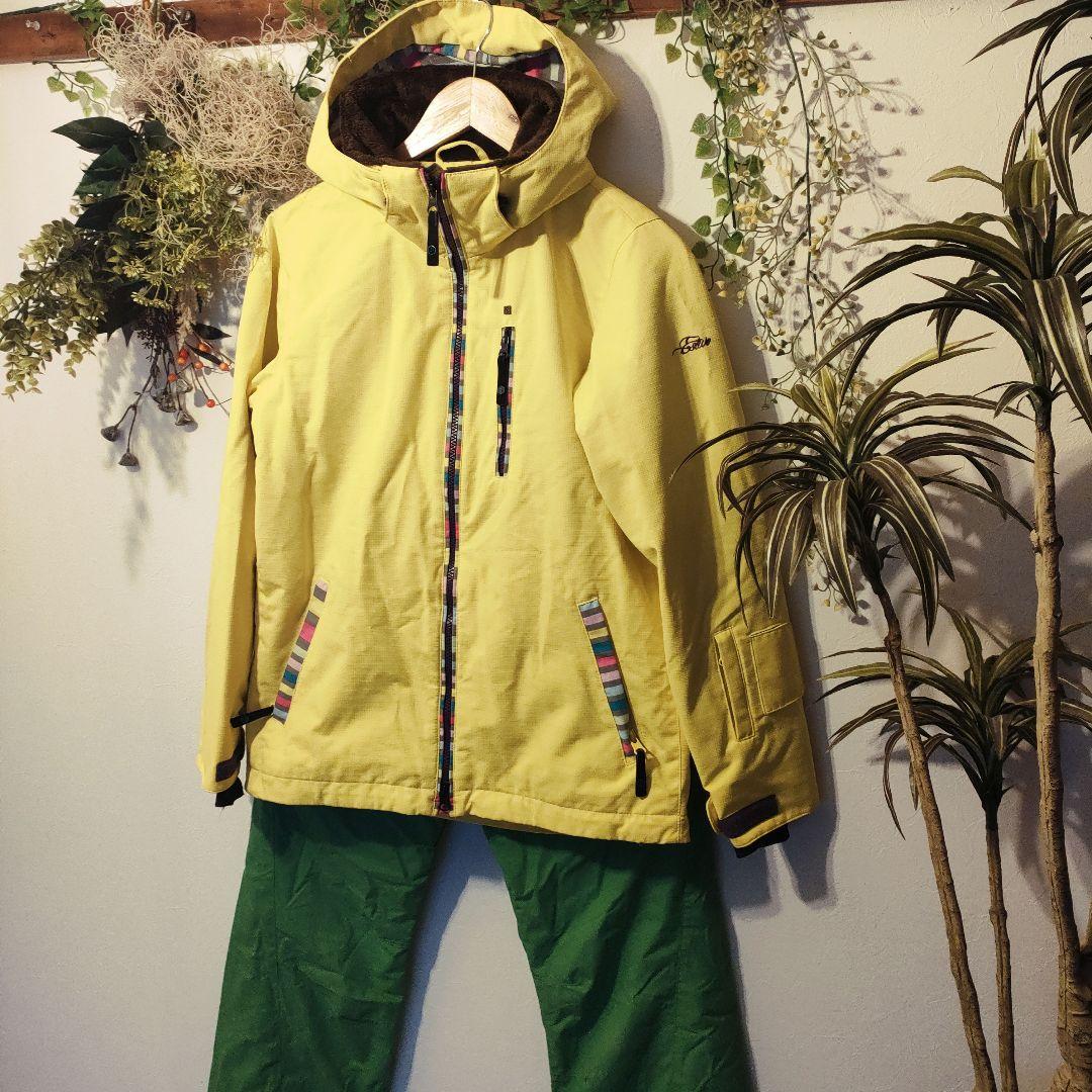 イエローとグリーンが可愛らしい！スキースノーボードに！ヘリーハンセン コールマン