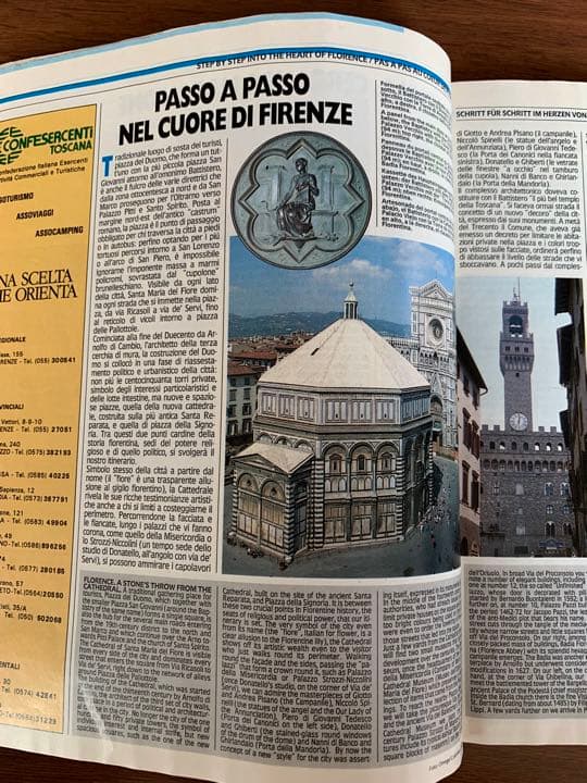 珍品'90WCイタリア・トスカーナ州Yellow Pages ツーリスト向け