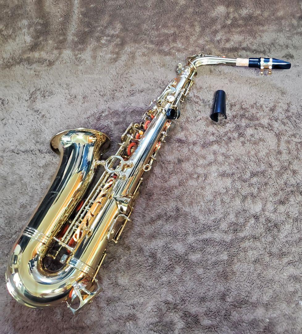 美品　ケルントナー　アルトサックス　ゴールドラッカー　彫刻　初心者　自宅　練習用