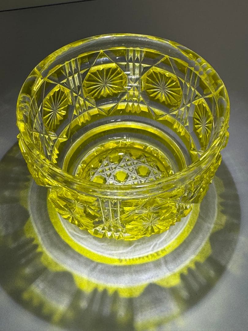 復元島津薩摩切子　猪口　Shimadzu　Satsuma Kiriko　N006