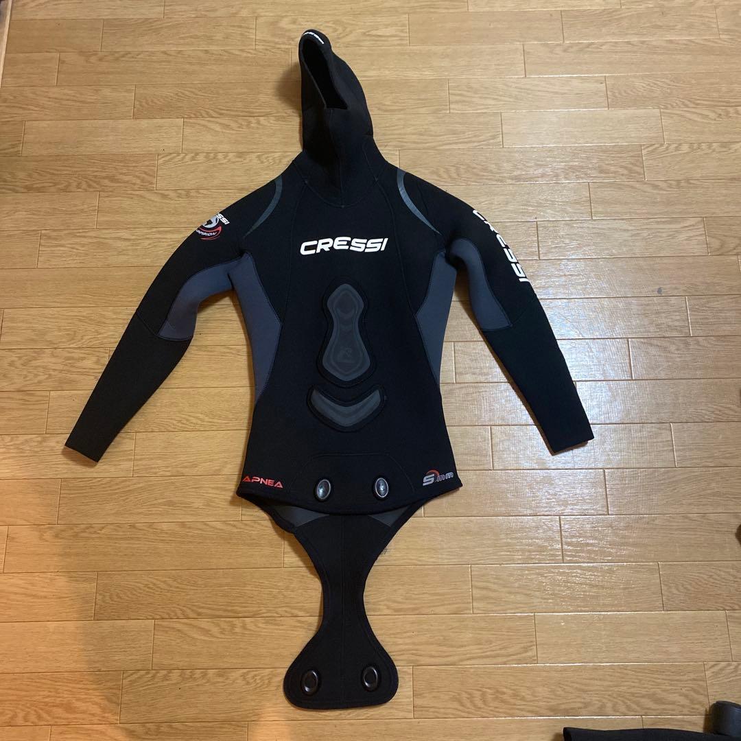 Cressi apnea 5mmウェットスーツ フード付き