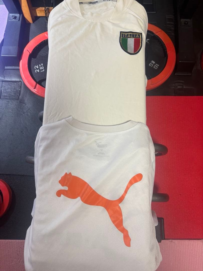 イタリア　代表　カッパ　サッカー　フットサル　カラー　ホワイト　サイズL