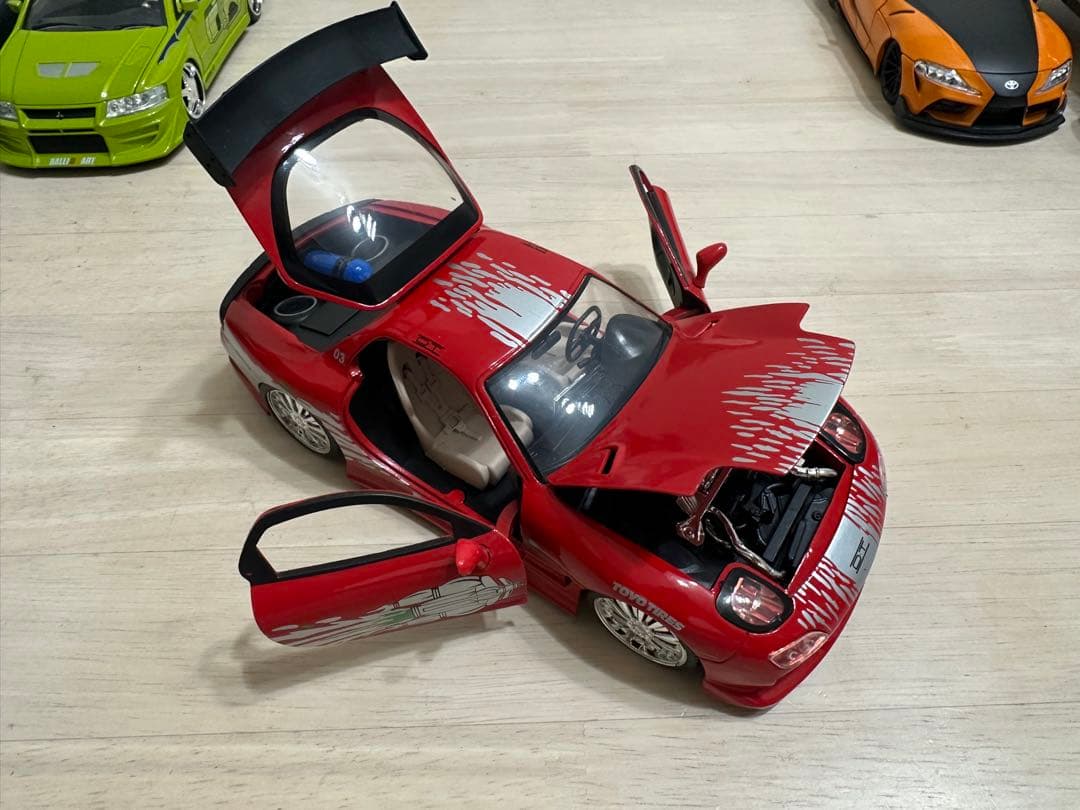 ワイスピ　ミニカー5台セット（開閉機能付き）