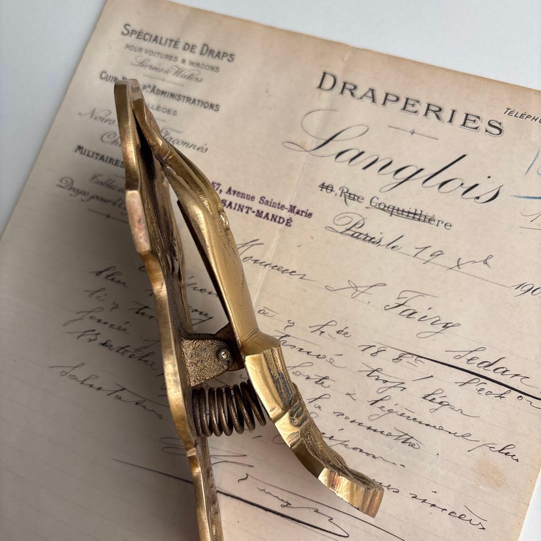 アンティーク　貴婦人の手　ハンドクリップ