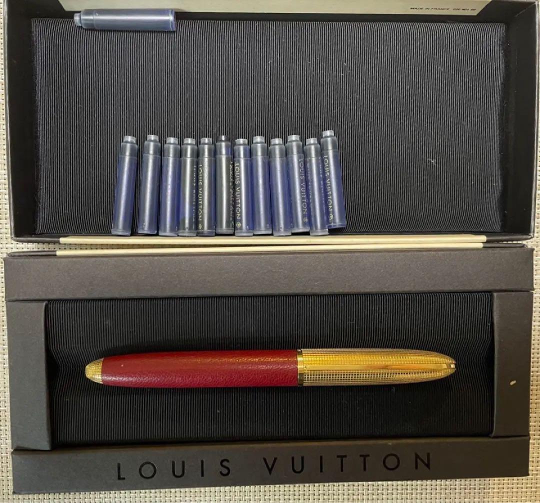 ルイヴィトン万年筆（18Ｋ）BOX・純正インクカートリッジ13本付き