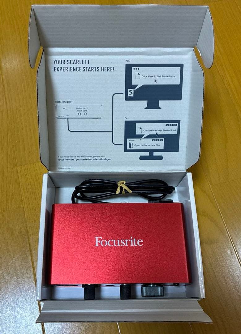 Focusrite Scarlett solo 3rd gen インターフェイス