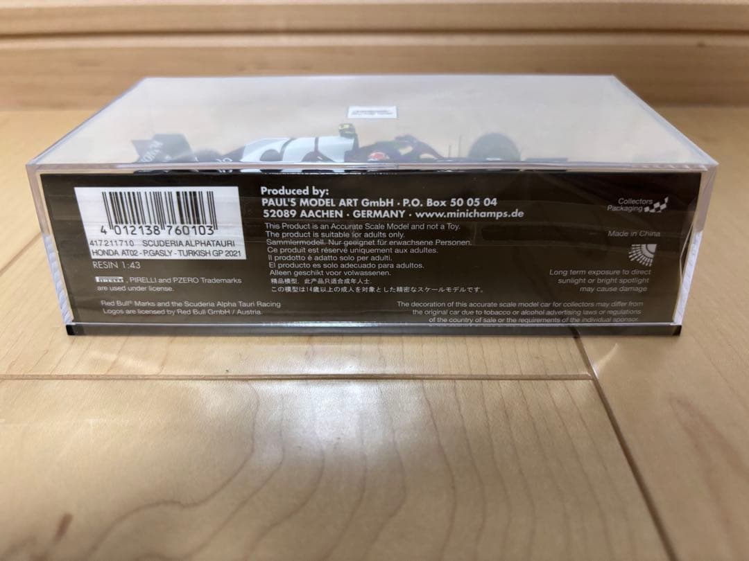 ミニカー MINICHAMPS AT02 P.GASLY 1/43