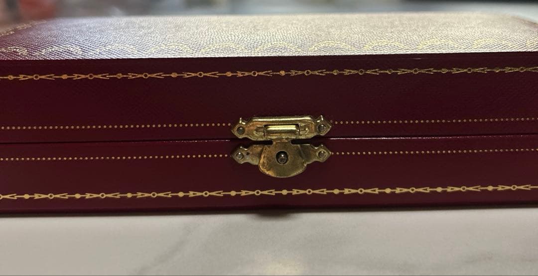 Cartier カルティエ ボールペン レッド ゴールド ボックス付き