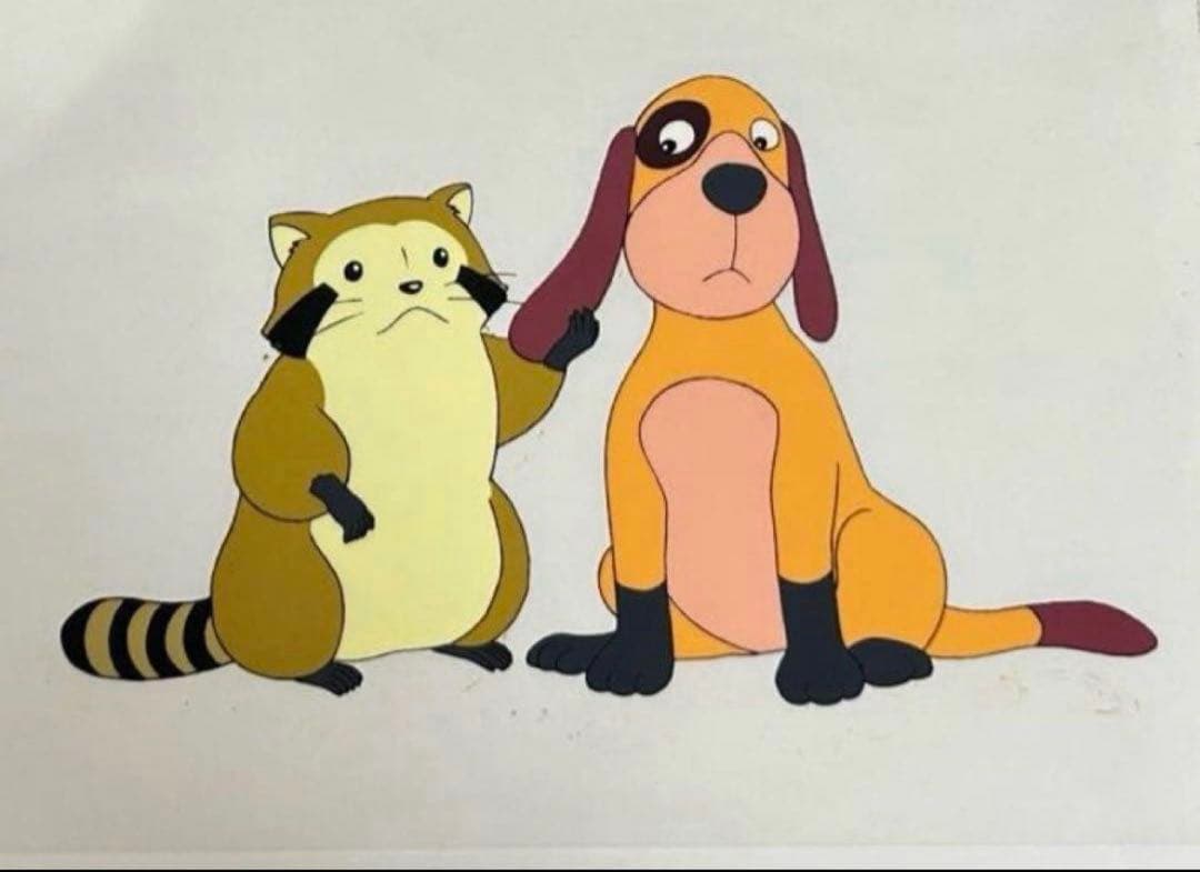 あらいぐまラスカル & ペリーヌ物語バロン復刻版セル画　日本アニメーション