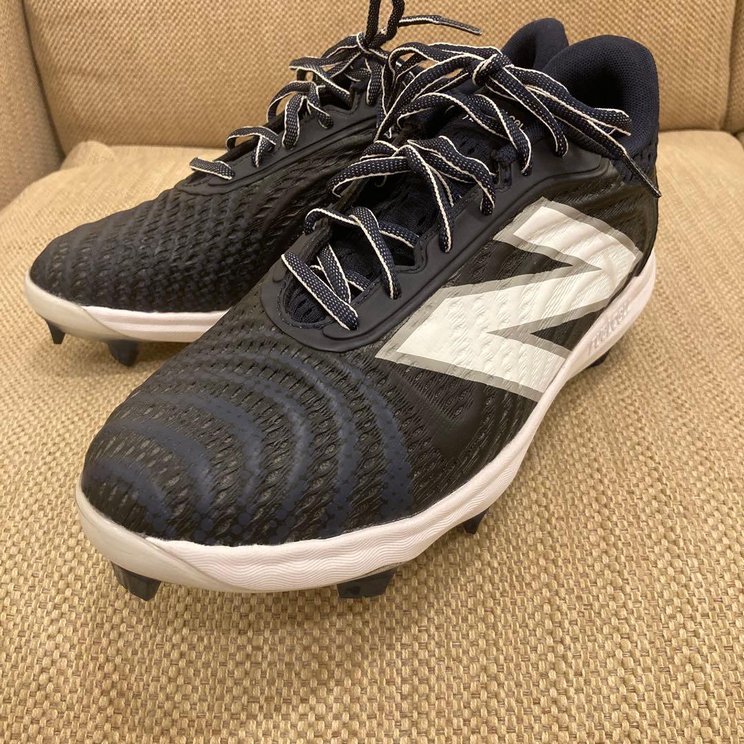 『ばび』【新品】野球ポイントスパイク　ネイビー26cm