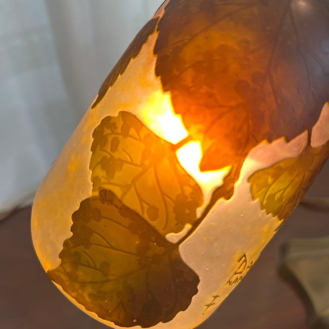 ドーム ナンシー 枯葉文 スタンドランプ