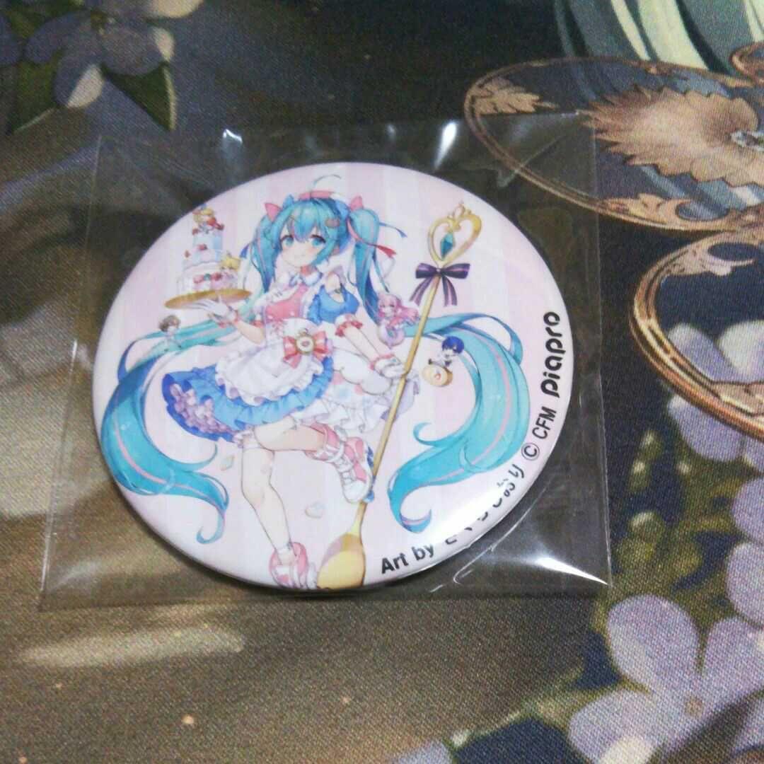 初音ミク　不二家コラボ缶バッジ