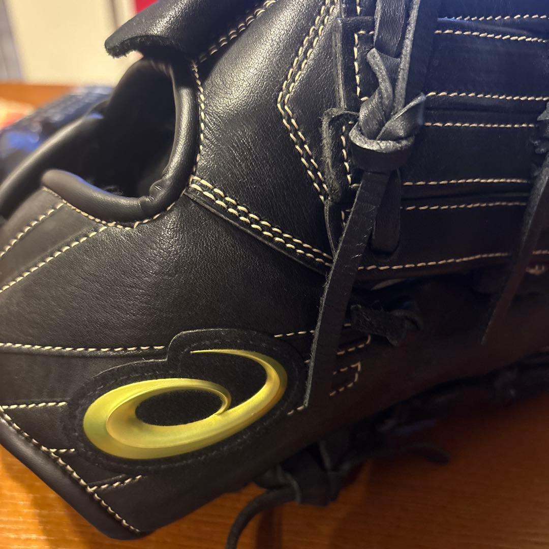 アシックス軟式野球グローブ 黒