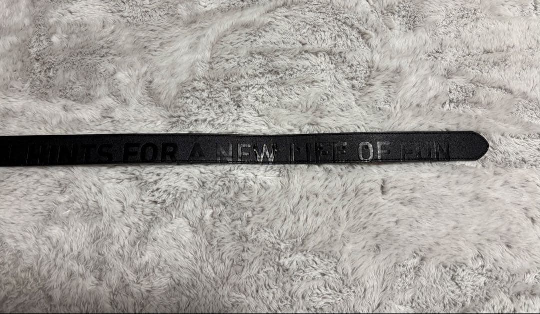 8YARDS TAGLINE DEBOSSED BELT Black【完売品】