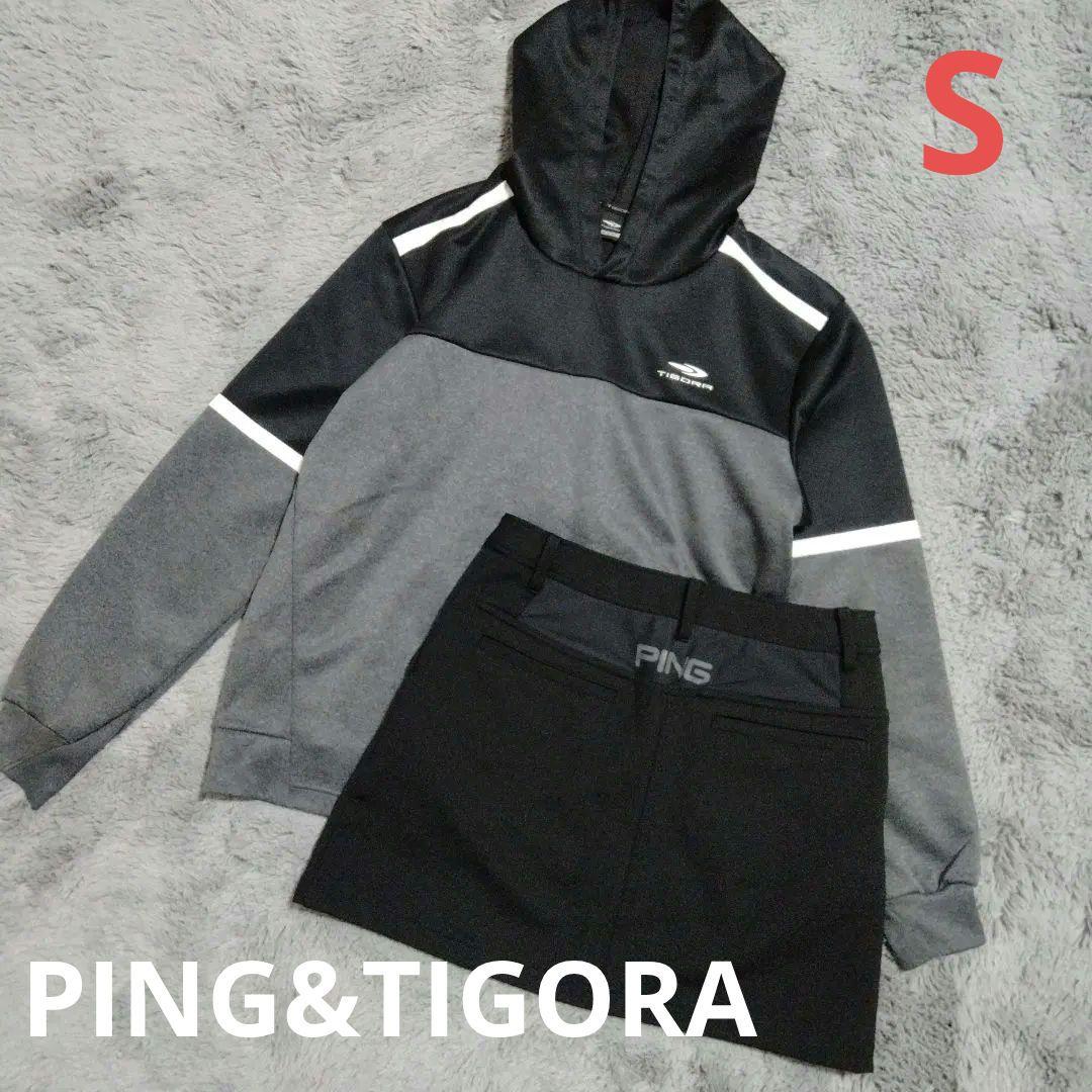 PING/TIGORA♡フーディ/裏起毛スカート♡S ゴルフ/テニス/スポーツ