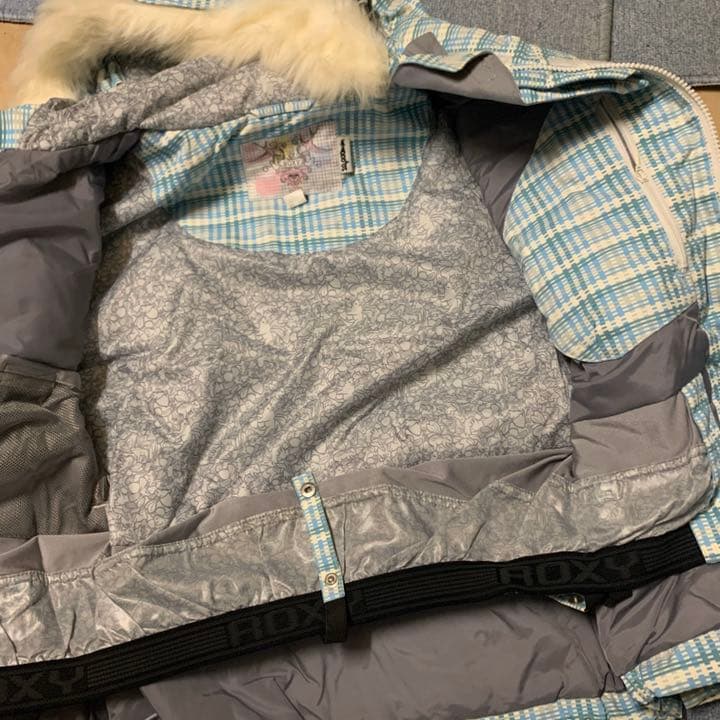 ブルーチェックスノボウェア