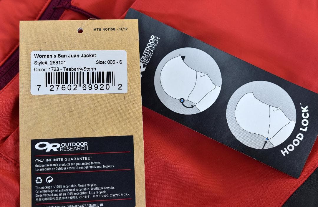 Outdoor Research San Juan ジャケット size:S
