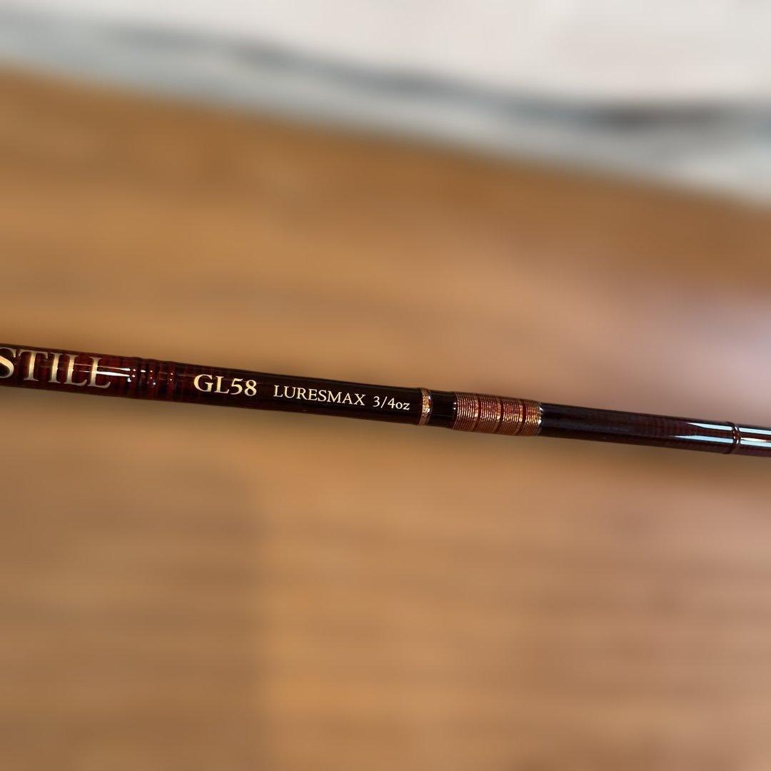 スローテーパー　DISTILL GL58 トップウォーター　ロッド