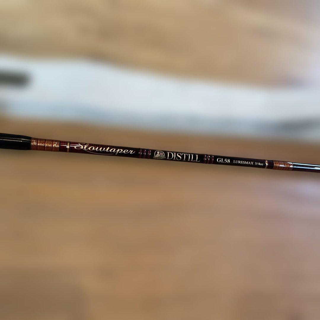 スローテーパー　DISTILL GL58 トップウォーター　ロッド