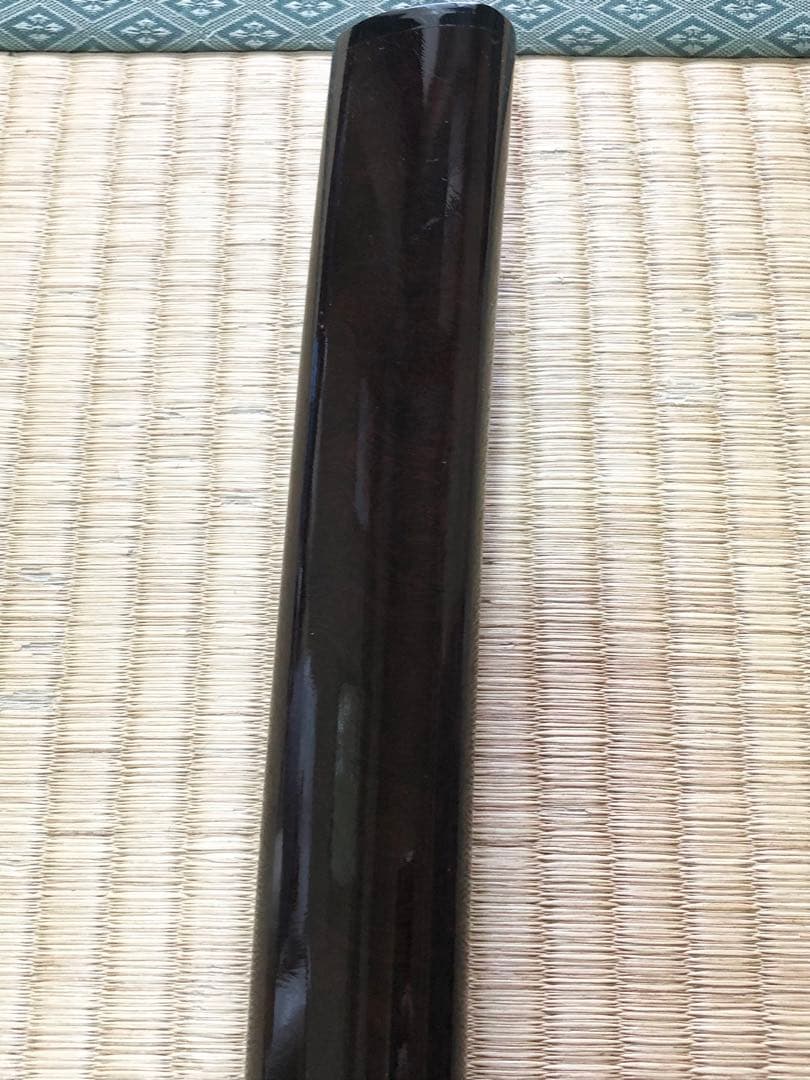 旧家蔵出し品　赤茶色　蝋色塗り　大刀の鞘　刀装具　武具