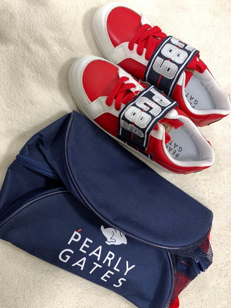 PEARLY GATES スニーカー 23レッド