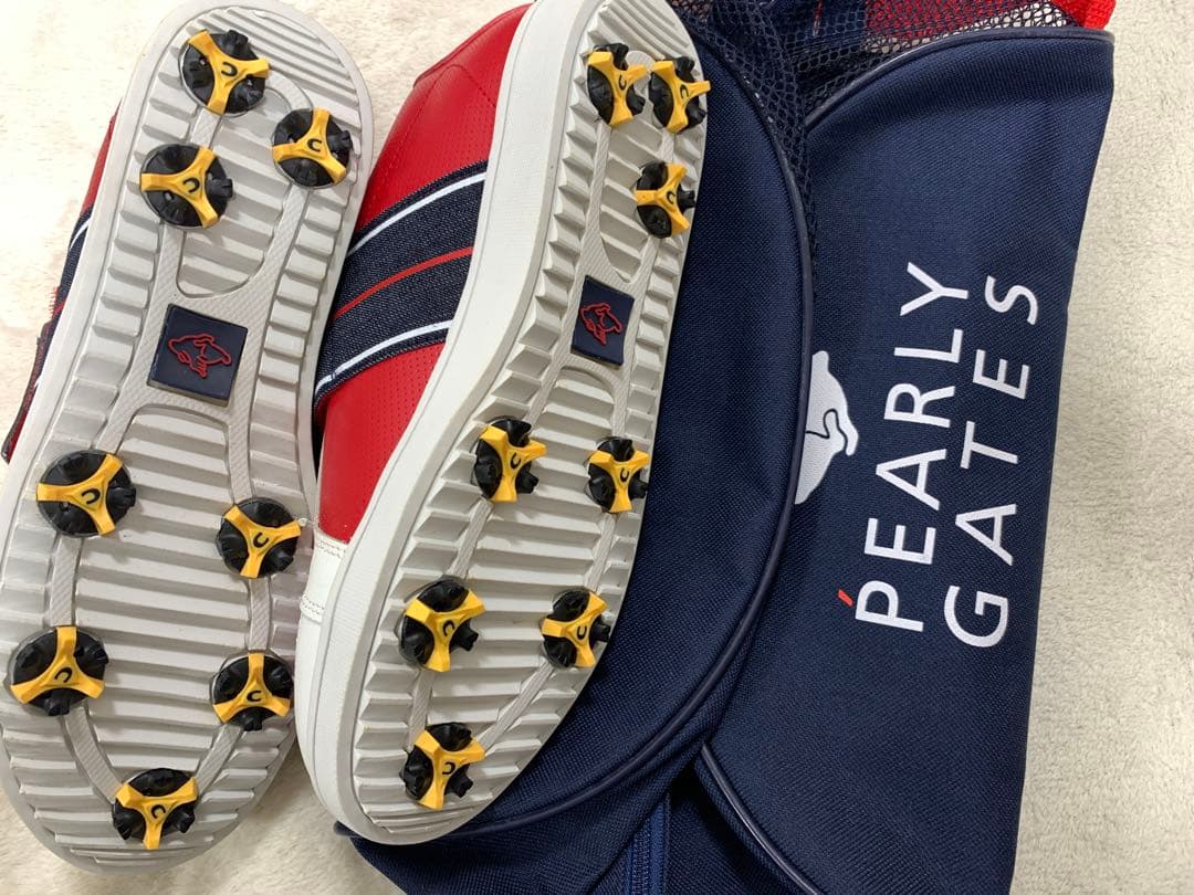 PEARLY GATES スニーカー 23レッド