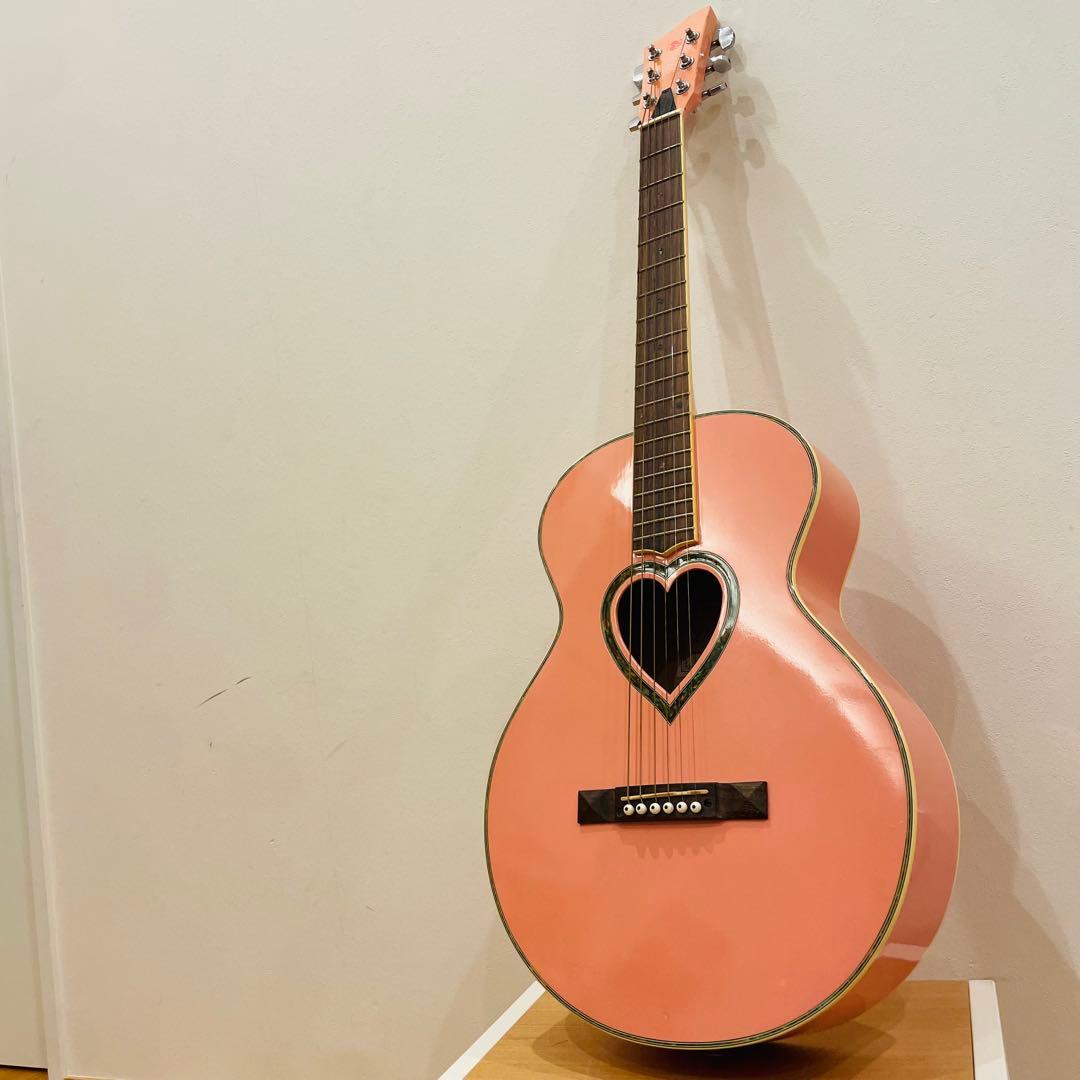 【希少】JJ Heart アコースティックギター JJC-HRTKIT ピンク
